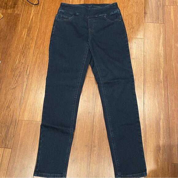 Ethyl Dark Blue Denim Hannah Classic Skinny Jegging Size 6 Pull On Pant - Picture 1 of 14
